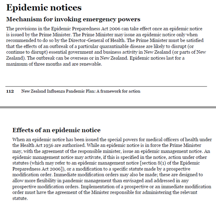 epidemic preparedness act